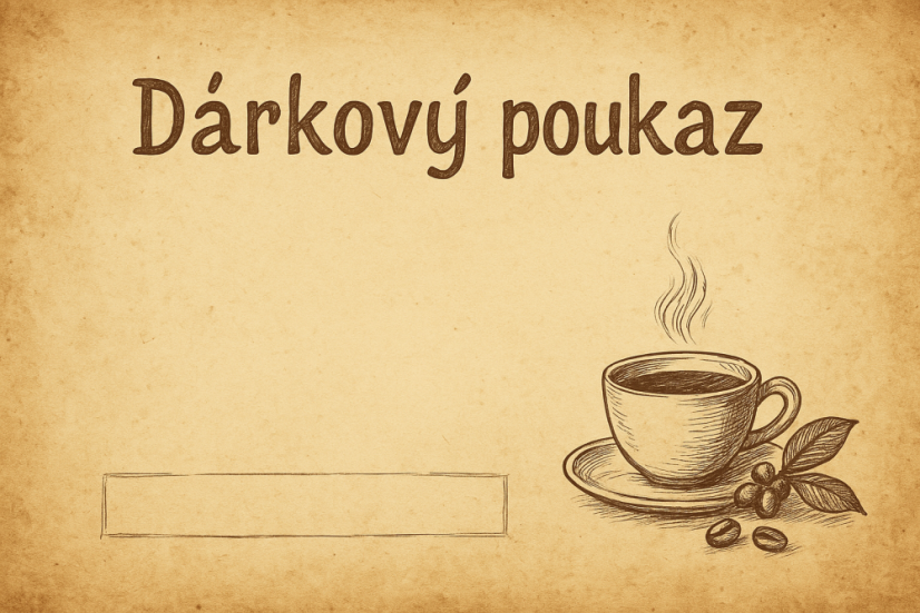 Dárkový poukaz No Rest Coffee - Hodnota: 1500 kč