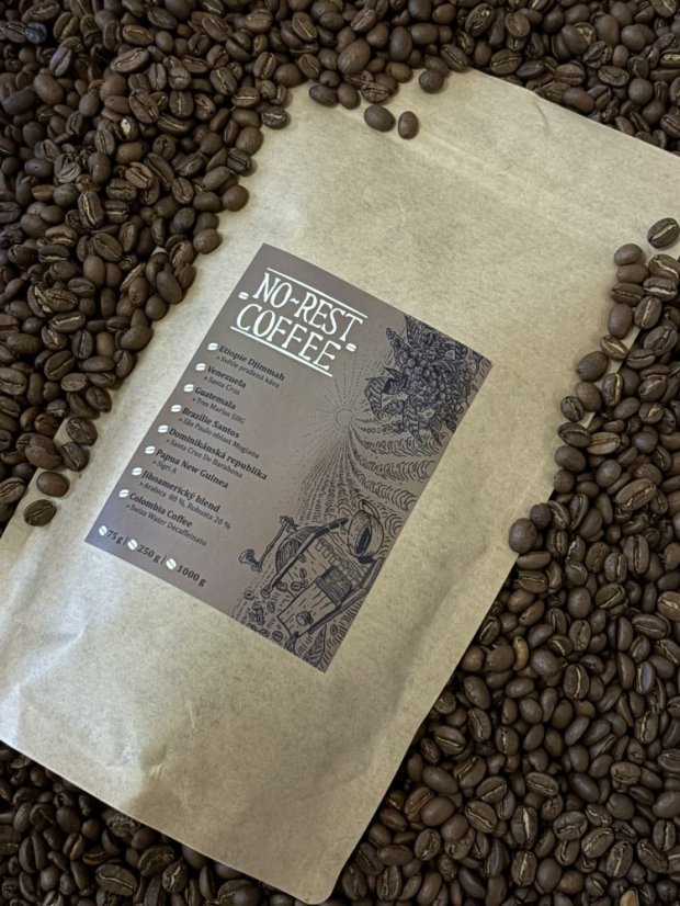 Colombia Decafeinato (Swiss Water) – bezkofeinová arabica, tmavé pražení, zrnková káva - Velikost Balení: 500g
