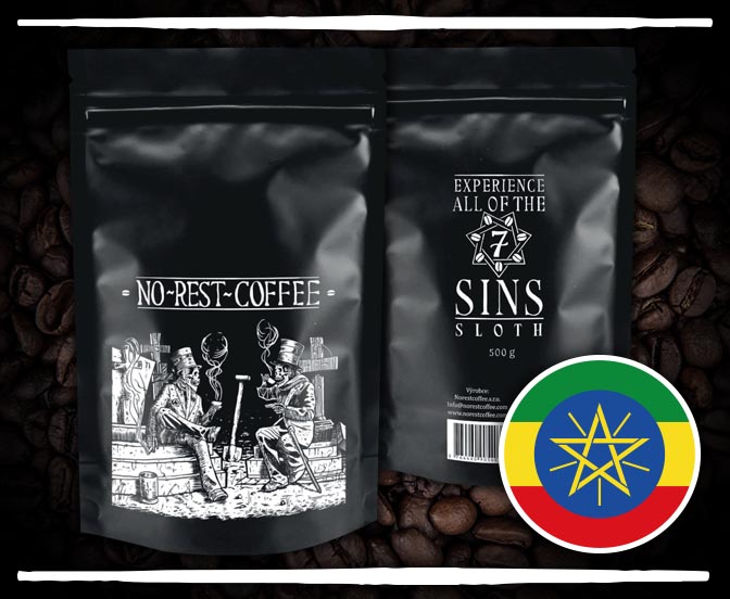 Etiopie Djimmah – 100% arabica, světlé pražení, zrnková káva - Velikost Balení: 250g